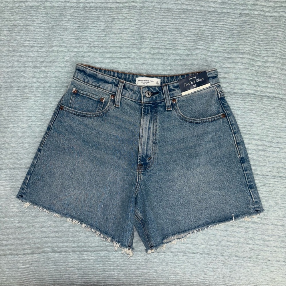 Abercrombie Curve Love High Rise Dad Short